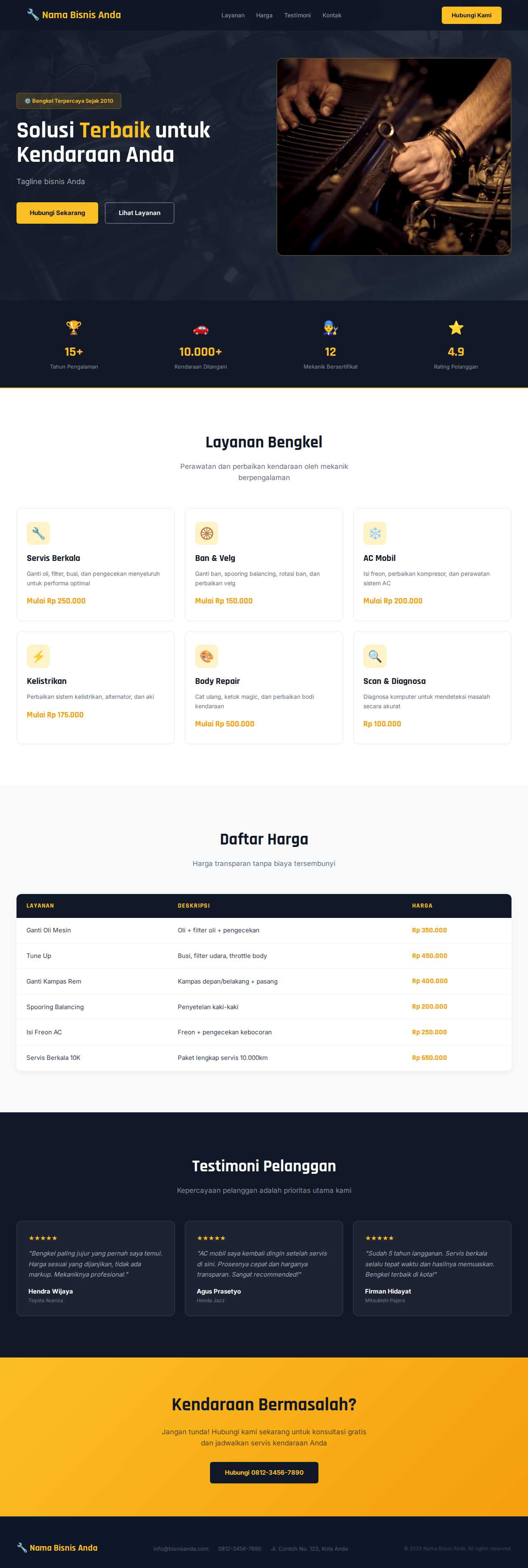 Bengkel & Auto Repair preview